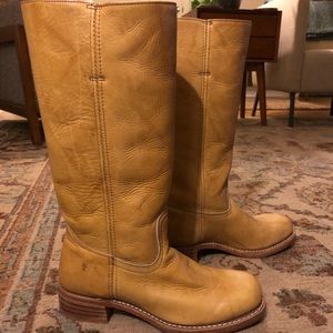 Frye Campus Boots Banana Leather Tall Western Riding Boot MENS